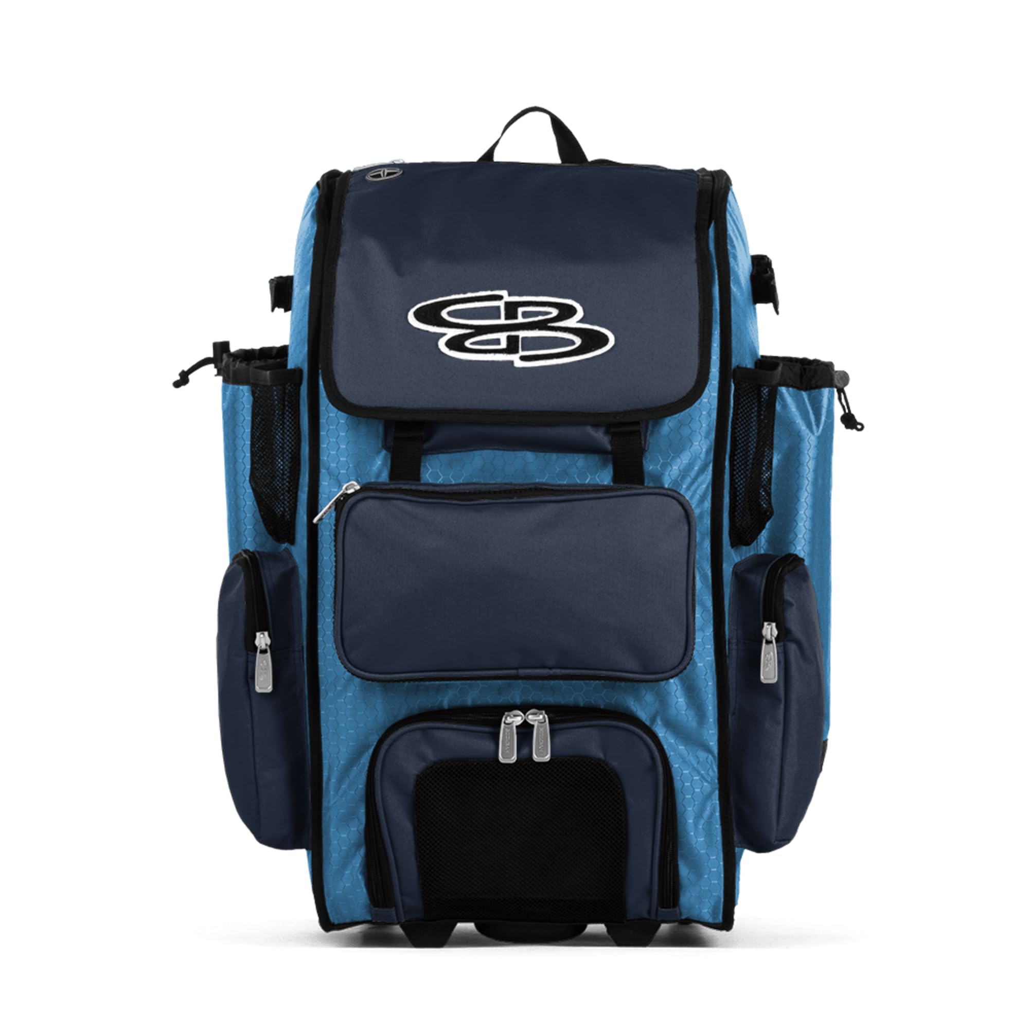 Boombah Superpack Hybrid Rolling Bat Bag - Wheeled & Backpack Style for Baseball & Softball Players | Perfect for Travel & Team Games