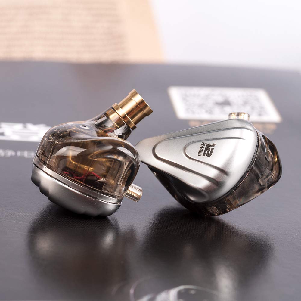 KZ ZSX 5BA+1DD Hybrid Driver HiFi In-Ear Monitors with Noise Cancelling, Comfort Fit IEM Earphones for Gaming, Studio Work, Live Performances - Black (Mic Included) | Perfect for Audiophiles, Musicians & Gamers