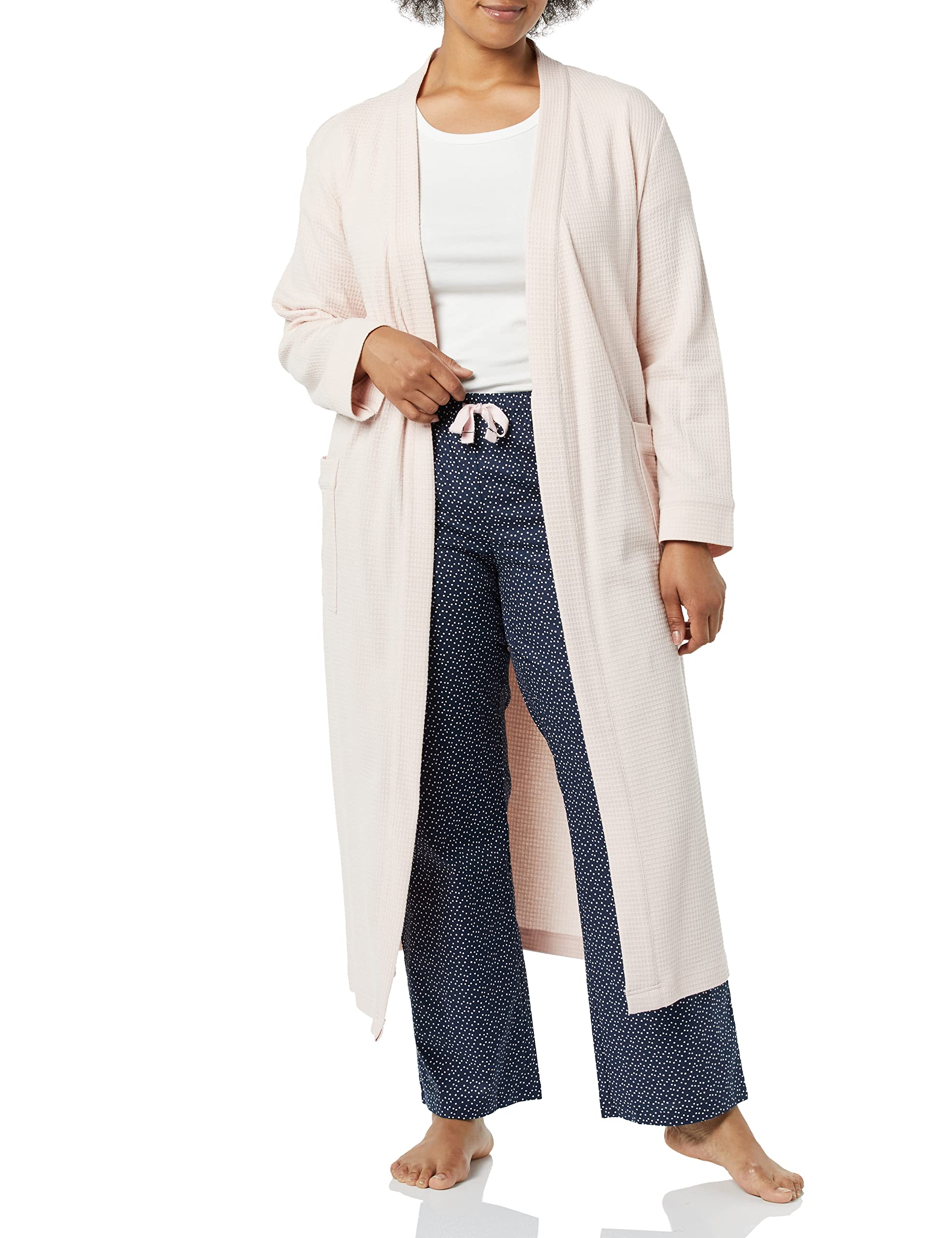Amazon Essentials Women's Poplin Sleep Pants - Soft & Breathable Lounge Pajama Bottoms for Relaxing at Home, Travel & Comfortable Nightwear