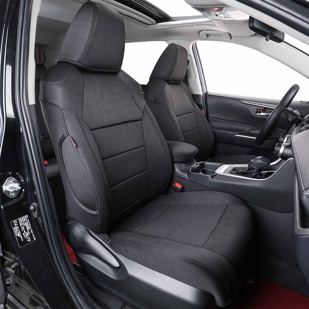 Premium Custom Fit EKR Neoprene Seat Covers for Toyota Corolla Cross 2022-2025 XLE Models - Waterproof Car Seat Protectors & Cushions Full Set (Black) - Perfect for Road Trips, Daily Commutes & Outdoor Adventures
