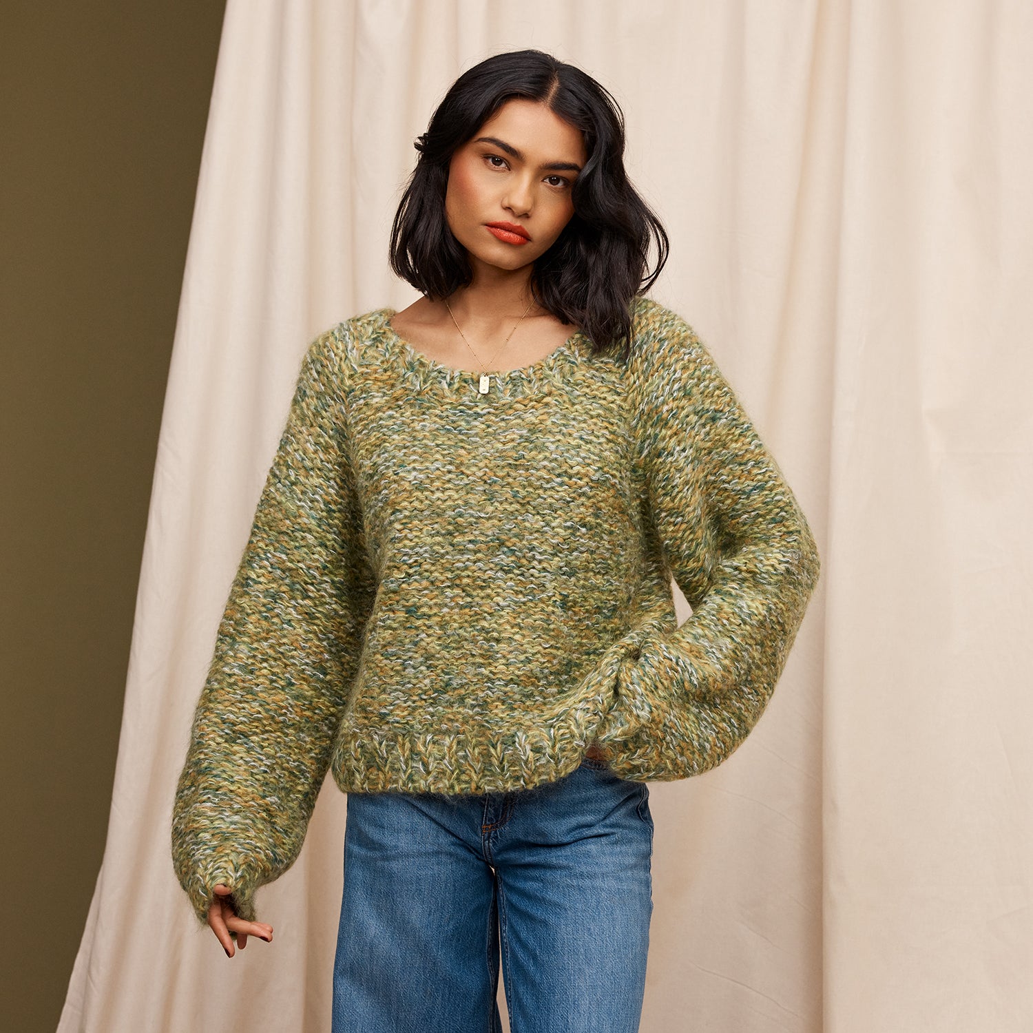 Emerald Green Jumper by Leroy - Stylish Knit Sweater for Women | Perfect for Casual Wear, Office Outfits & Winter Fashion