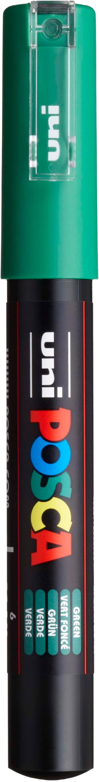 Posca Marker 1M Green - Premium Paint Pen for Artists & Students | Rock Painting, Fabric Art, Canvas, DIY Crafts & School Projects | Vibrant Water-Based Acrylic Marker