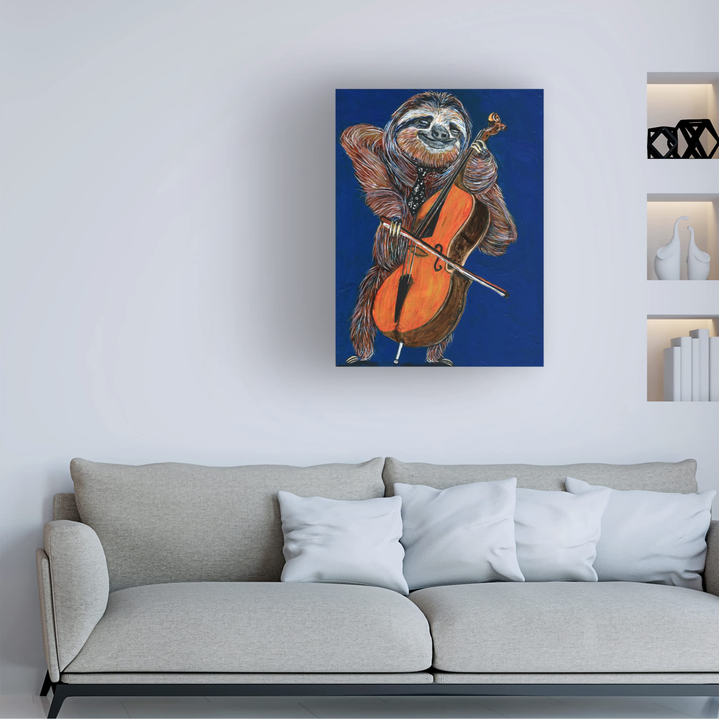 Trademark Fine Art 'Slow Yo Ma' Canvas Wall Art by Melissa Symons - Perfect for Living Room, Bedroom & Office Decor
