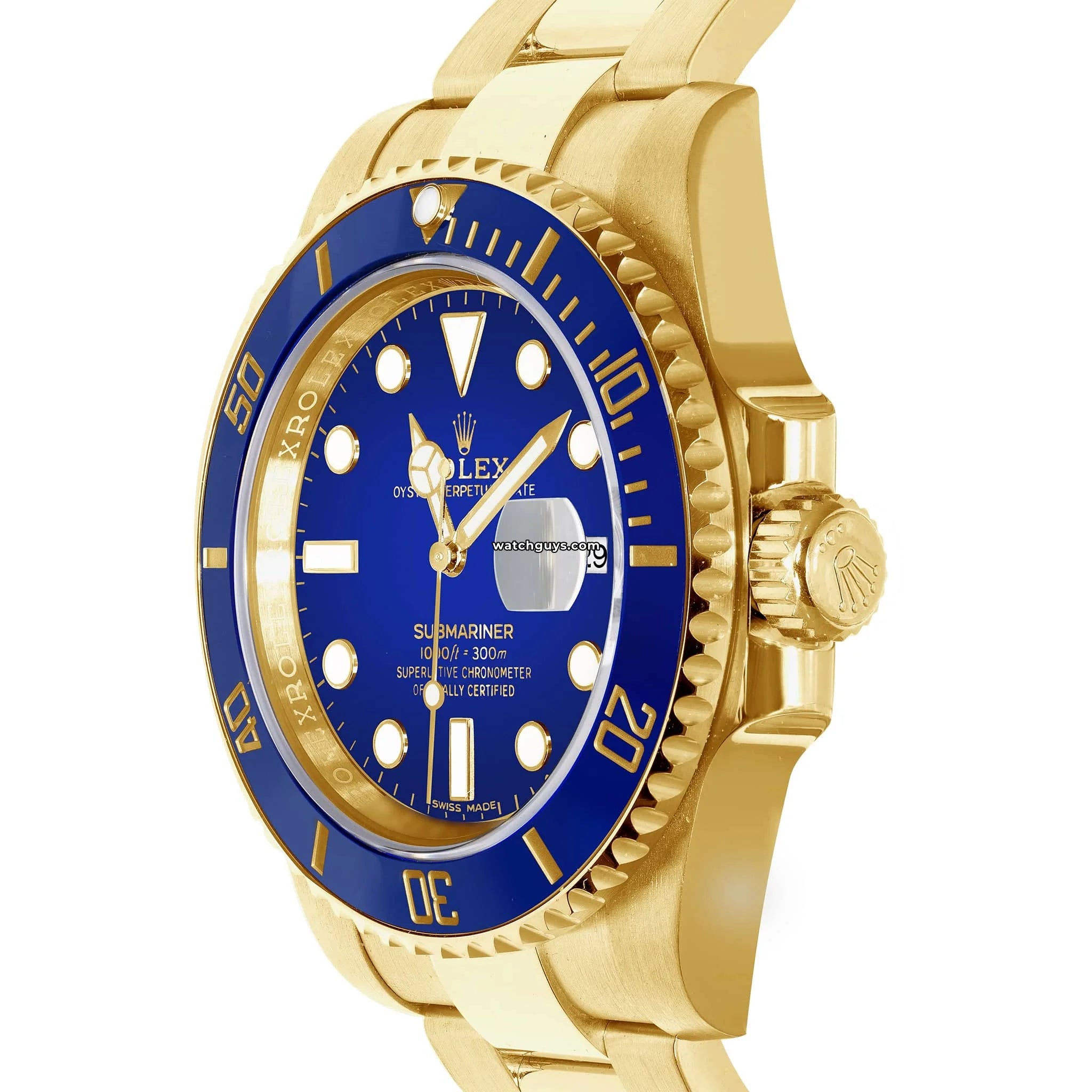 Rolex Submariner 116618LB Blue Gold Men's Watch - Luxury Dive Watch for Swimming, Diving & Special Occasions