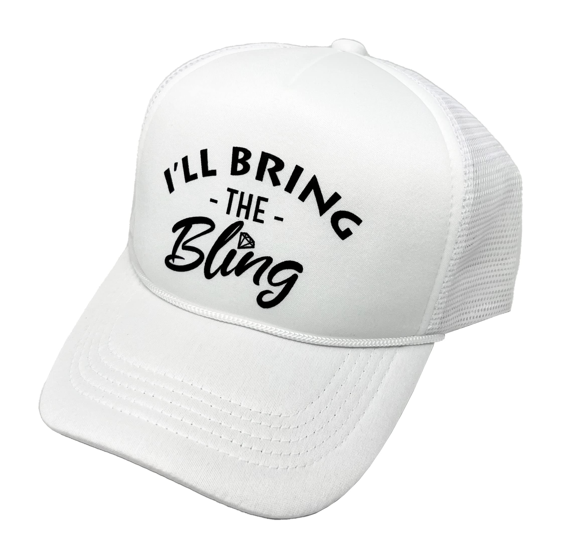 Funky Junque Bride-to-Be Bachelorette Party Foam Trucker Snapback Hat | Women's Wedding Party Accessories | Perfect for Bachelorette Parties, Bridal Showers & Girls' Night Out