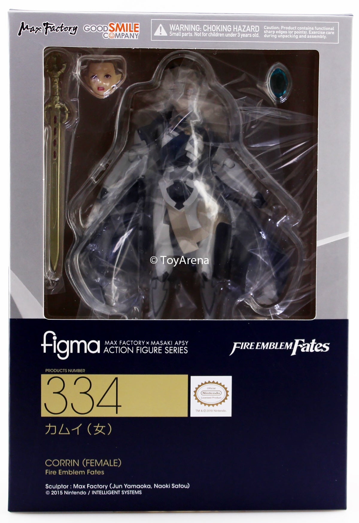 Figma #334 Corrin (Female) Fire Emblem Fates Action Figure - Collectible Anime Character Model for Display & Gaming Enthusiasts