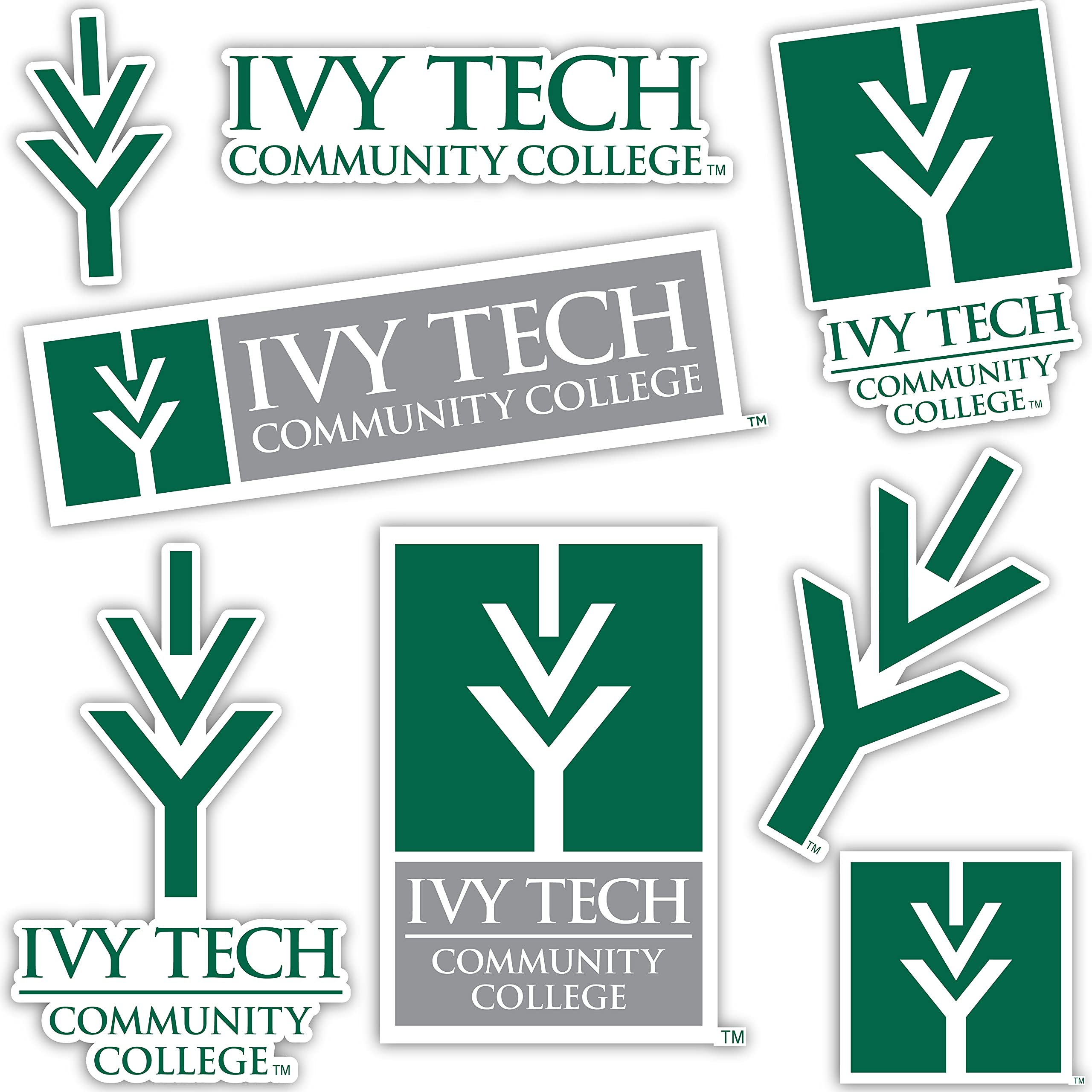 Desert Cactus Indiana Tech College Vinyl Decals - Waterproof Stickers for Laptop, Water Bottle, Car & Scrapbooking - ITC Eagles T2 Type 2 Stickers - Perfect for College Pride, DIY Crafts & Personalizing Accessories