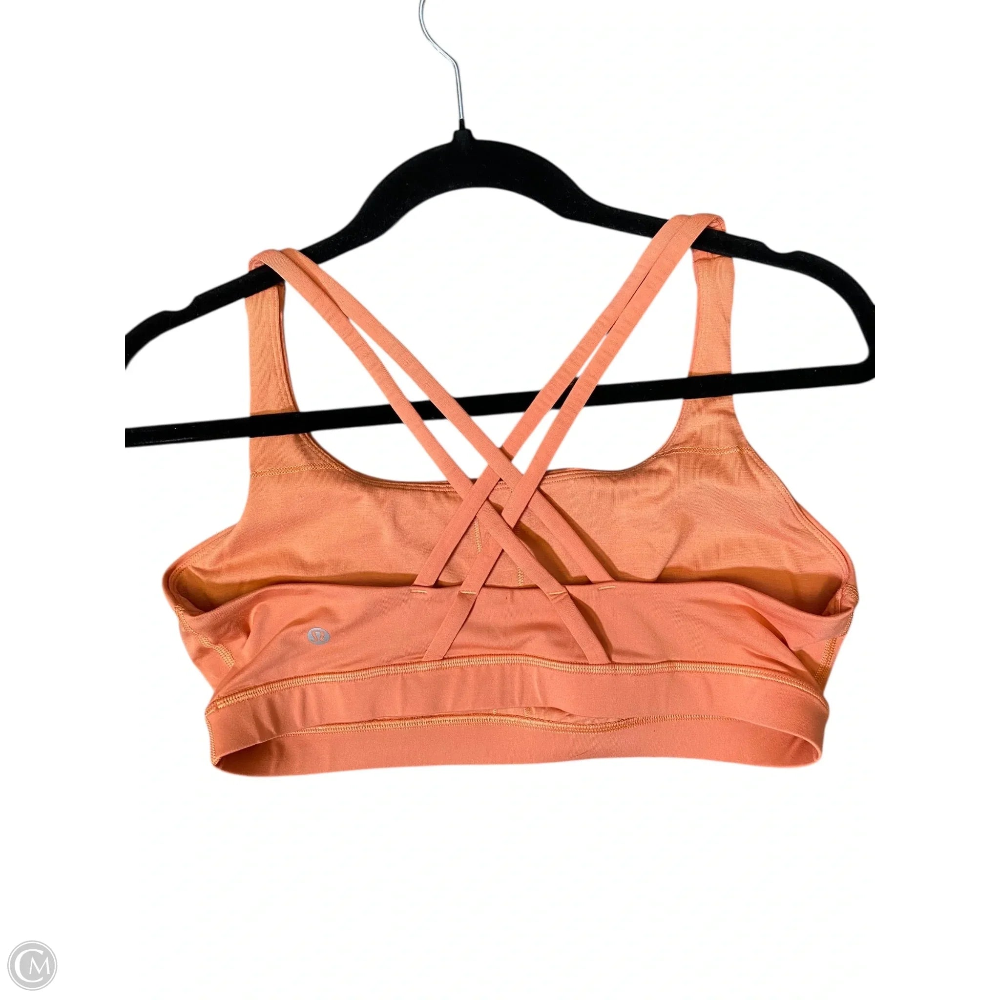 Lululemon Orange Athletic Bra for Women - Medium Size - High Support Workout Top for Running, Yoga & Gym