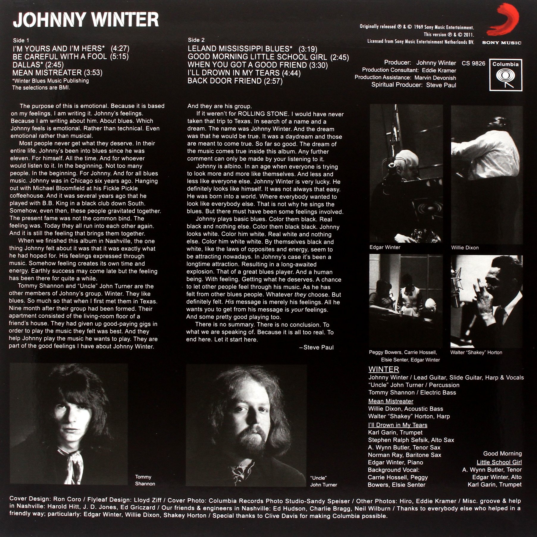 Johnny Winter经典蓝调吉他专辑，高品质音乐收藏，适合家庭聚会与休闲放松