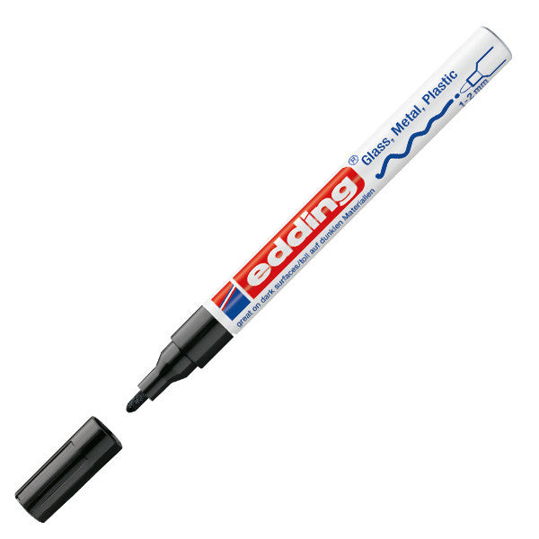 edding 751 Gloss Paint Marker Pen - Medium Point, Oil-Based, Permanent Paint Marker for Glass, Metal, Plastic, Ceramics - Perfect for DIY Crafts, Signage, and Industrial Labeling