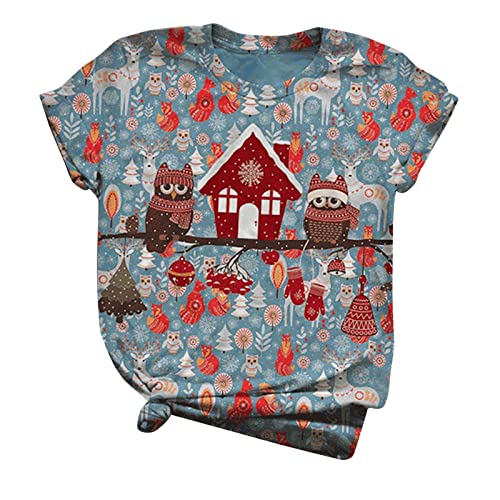 Women's Casual Short Sleeve Printed Blouse - Stylish Pullover Sweatshirt Top for Everyday Wear | Perfect for Office, Dating & Weekend Outfits
