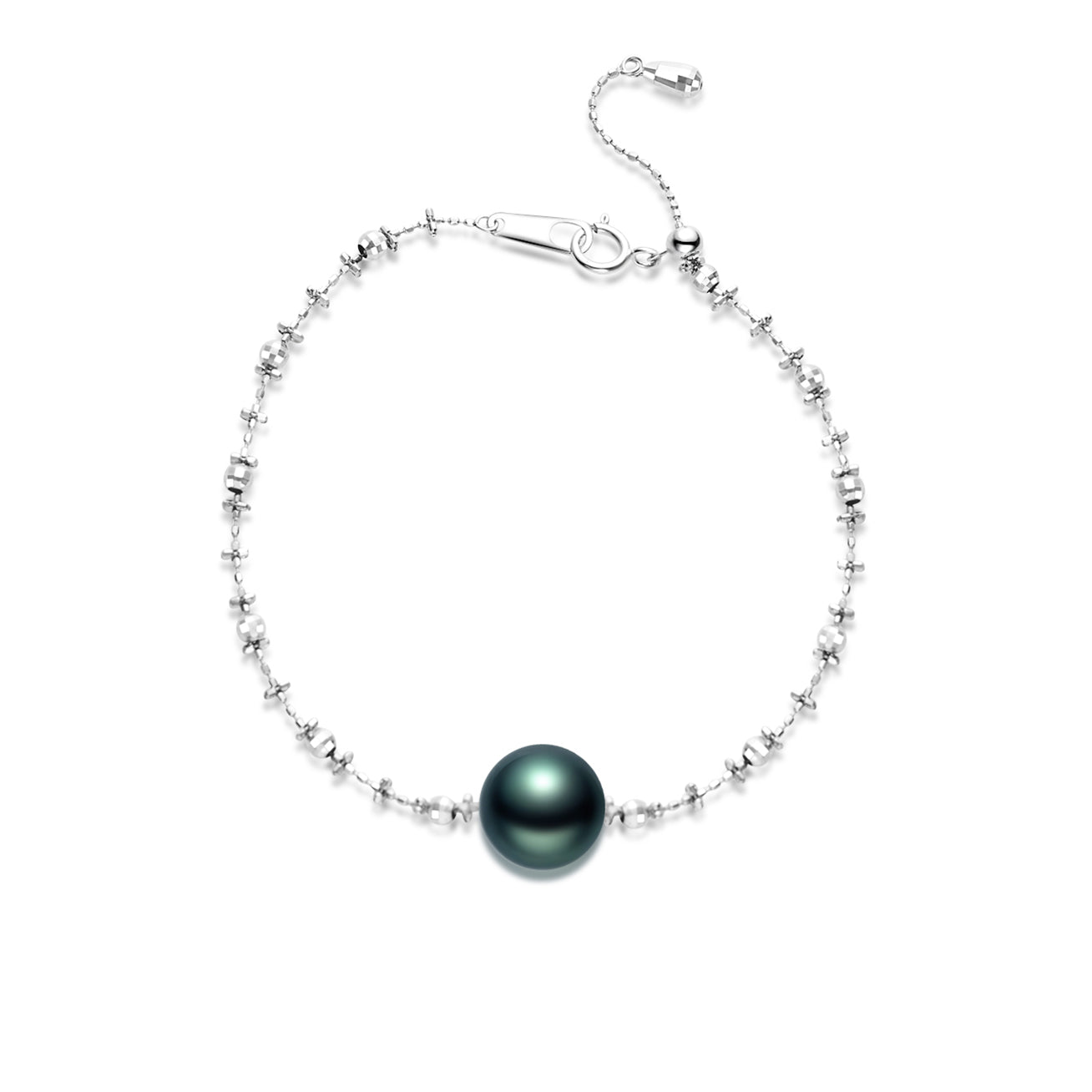 18K Solid Gold Tahitian Pearl Bracelet for Women | Elegant Handmade Jewelry Gift | Perfect for Weddings, Anniversaries & Special Occasions | KB00039