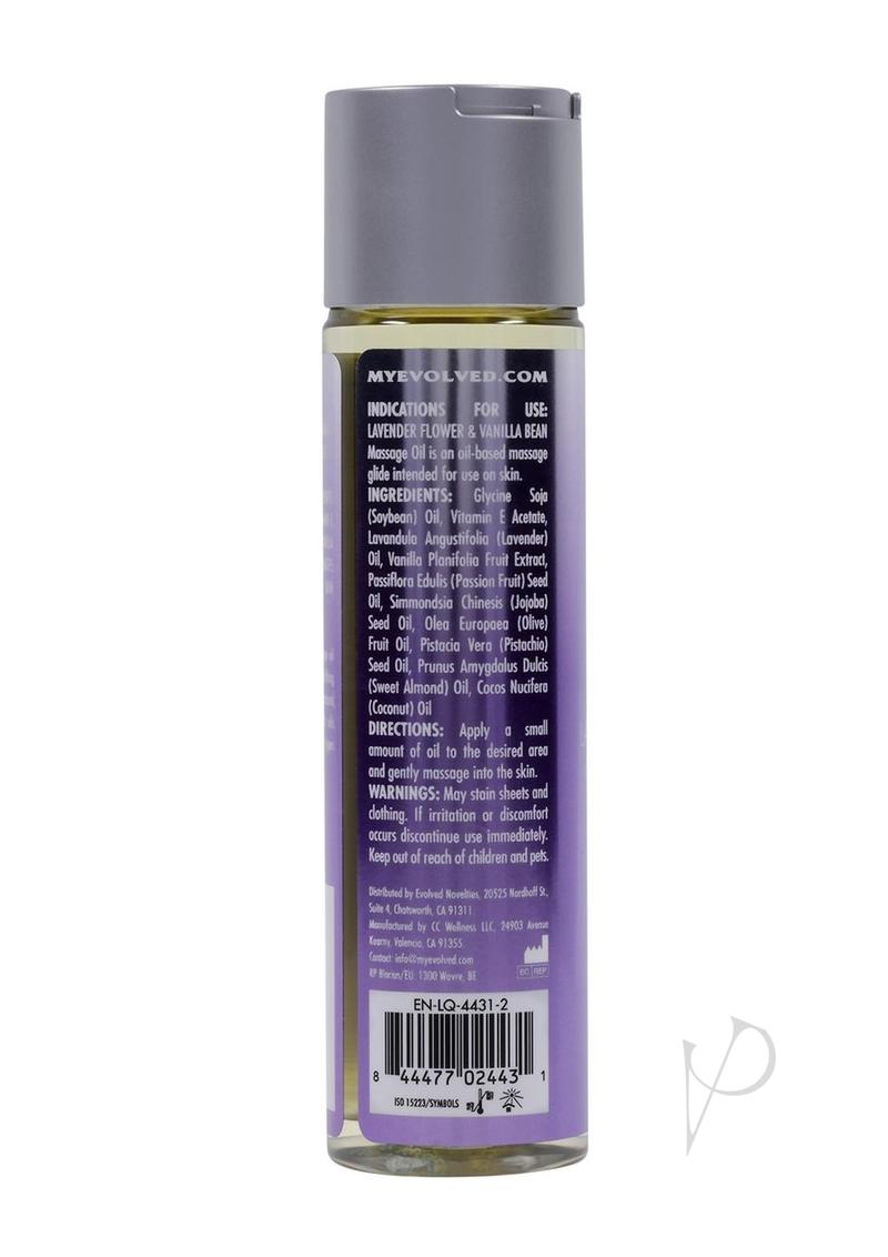 Anoint Perfumery Lavender Vanilla Massage Oil - 4oz Relaxing Aromatherapy for Stress Relief & Couples Massage