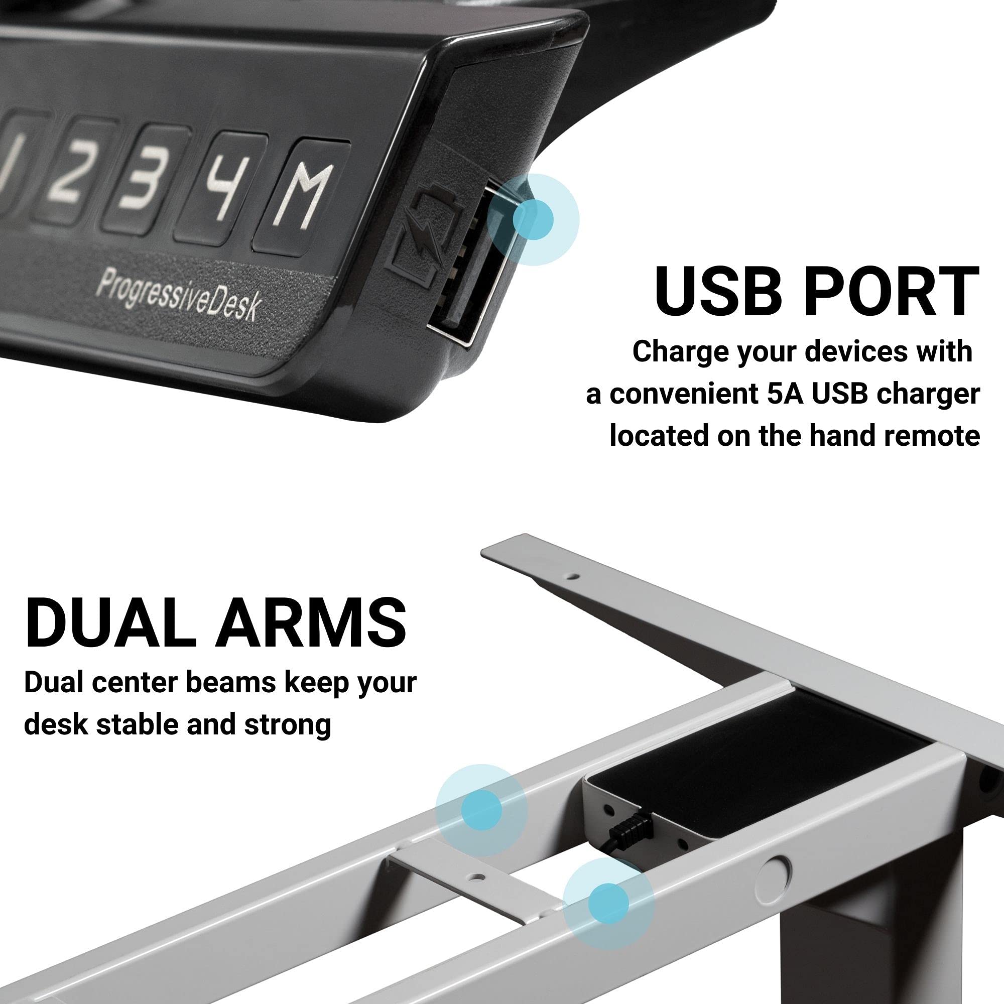 Electric Height Adjustable Standing Desk - 90