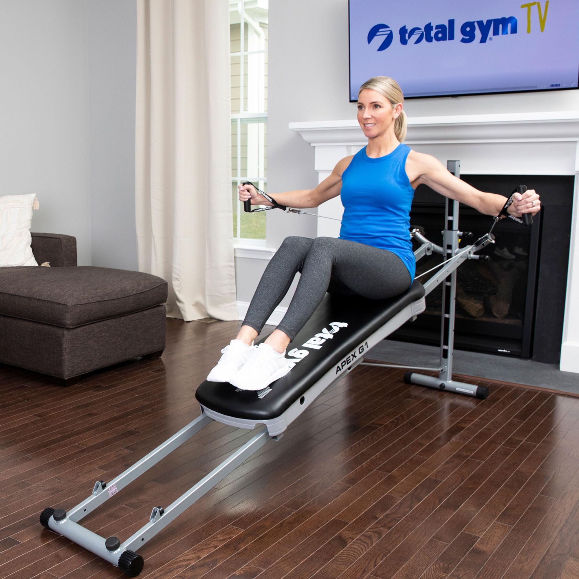 Total Gym APEX Versatile Home Gym Equipment for Full Body Strength Training - Perfect for Indoor Workouts, Weight Loss & Muscle Toning at Home
