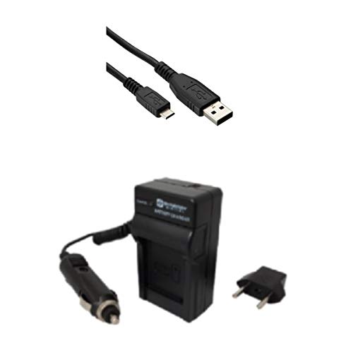 Synergy Digital Accessory Kit for Panasonic Lumix DC-FZ1000 II Camera - Includes SDM-1537 Charger & USB Cable | Perfect for Travel Photography & Vlogging