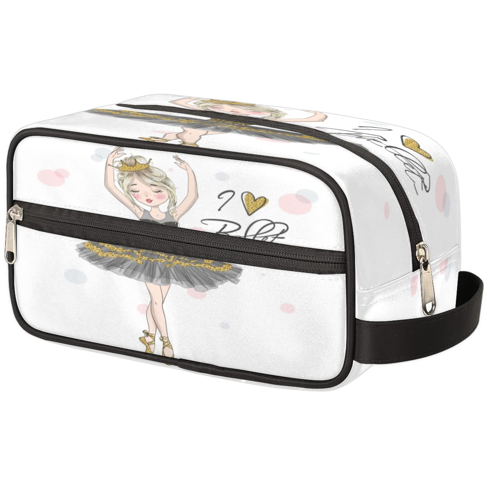 Waterproof Lightweight Travel Toiletry Bag for Women & Men - Large Capacity Cosmetic Makeup Organizer, Shaving Dopp Kit - Perfect for Ballet Dancers, Gym, Camping & Business Trips