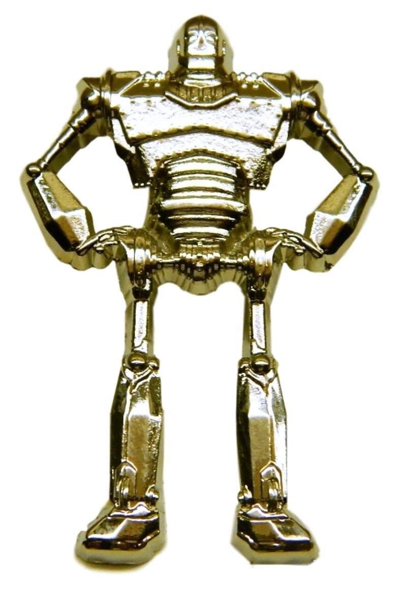 Iron Giant Robot Metal Enamel Pin - 2 Inch Collectible Badge for Backpacks, Jackets & Cosplay | New Horizons Production