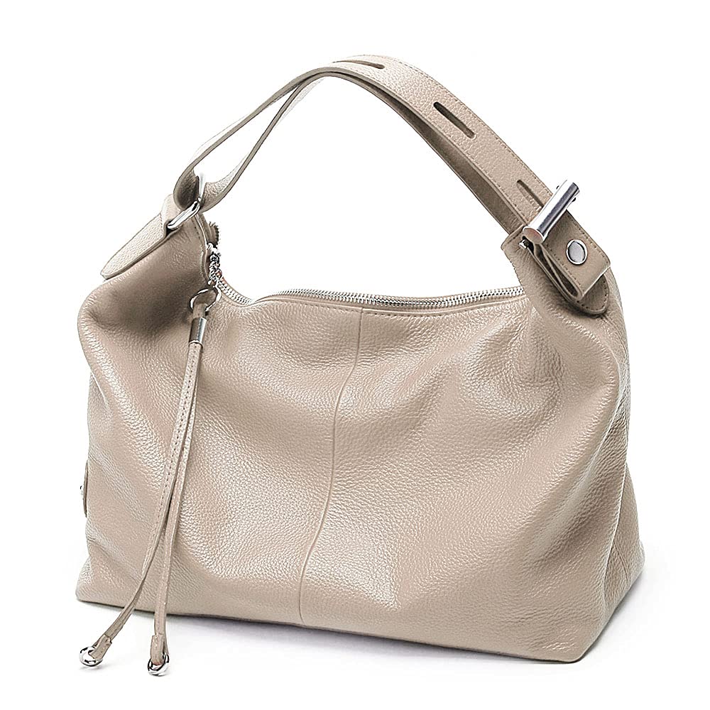 Zency 6 Colors Fashion 100% Genuine Leather Women's Shoulder Bag - Stylish Handbag & Casual Tote for Work, Travel & Everyday Use