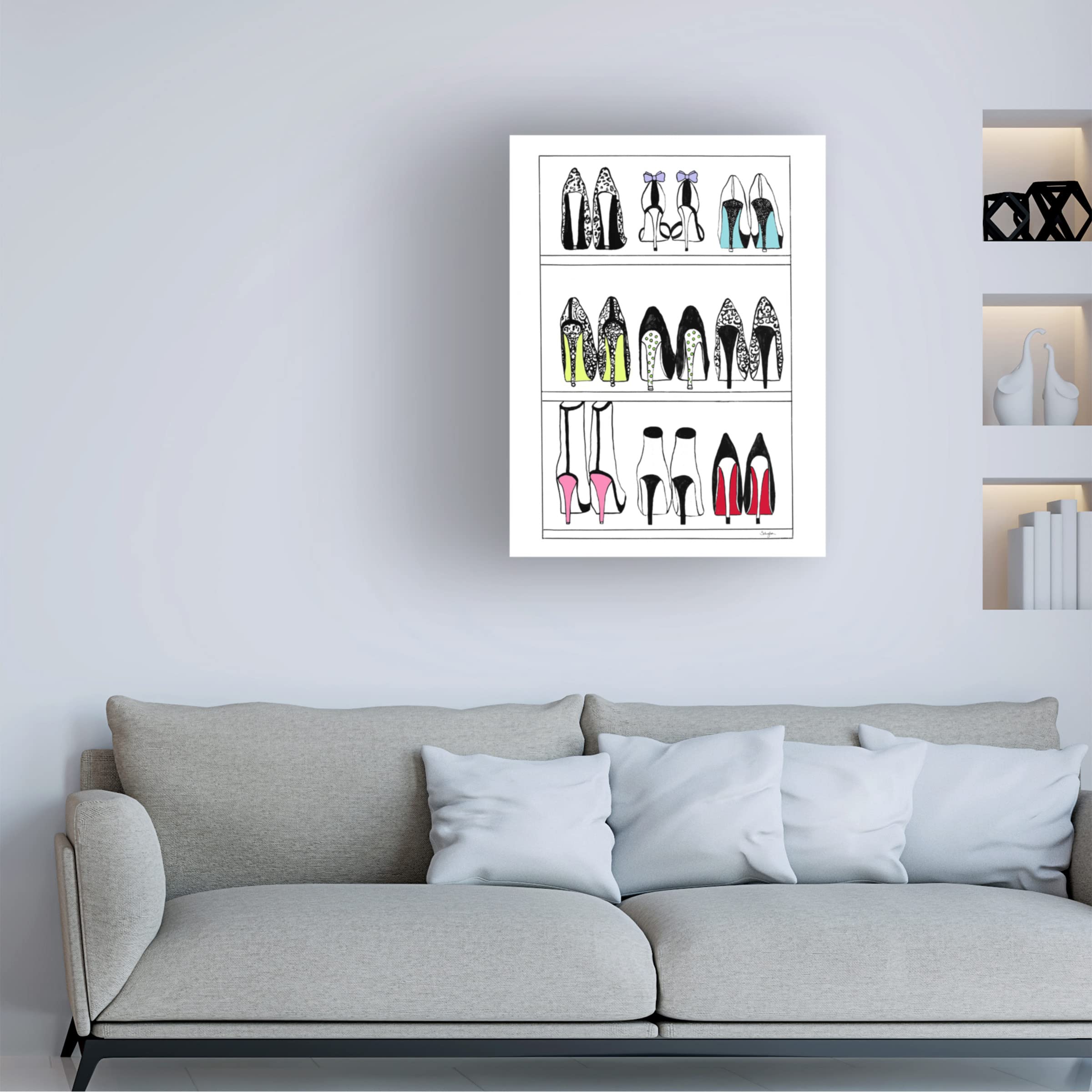 Trademark Fine Art 'Closet Perfection' Canvas Wall Art by Schuyler Rideout - Elegant Home Decor for Living Room, Bedroom & Office