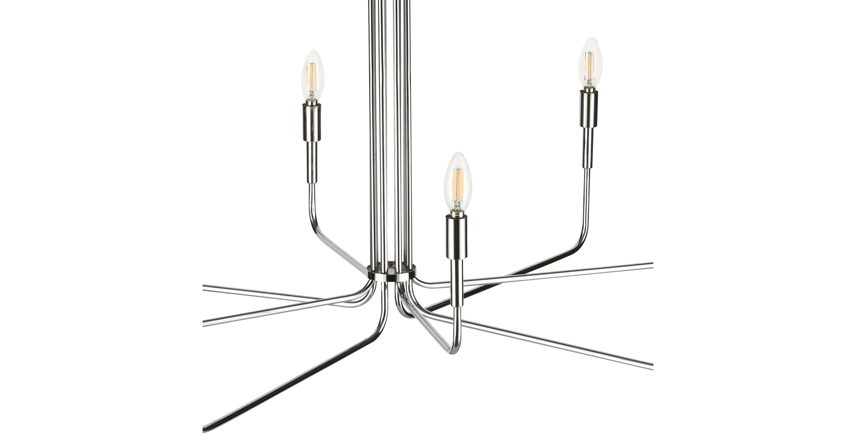 Bella 8-Light Modern Chandelier - Elegant Crystal Ceiling Light Fixture for Dining Room, Living Room & Bedroom Decor