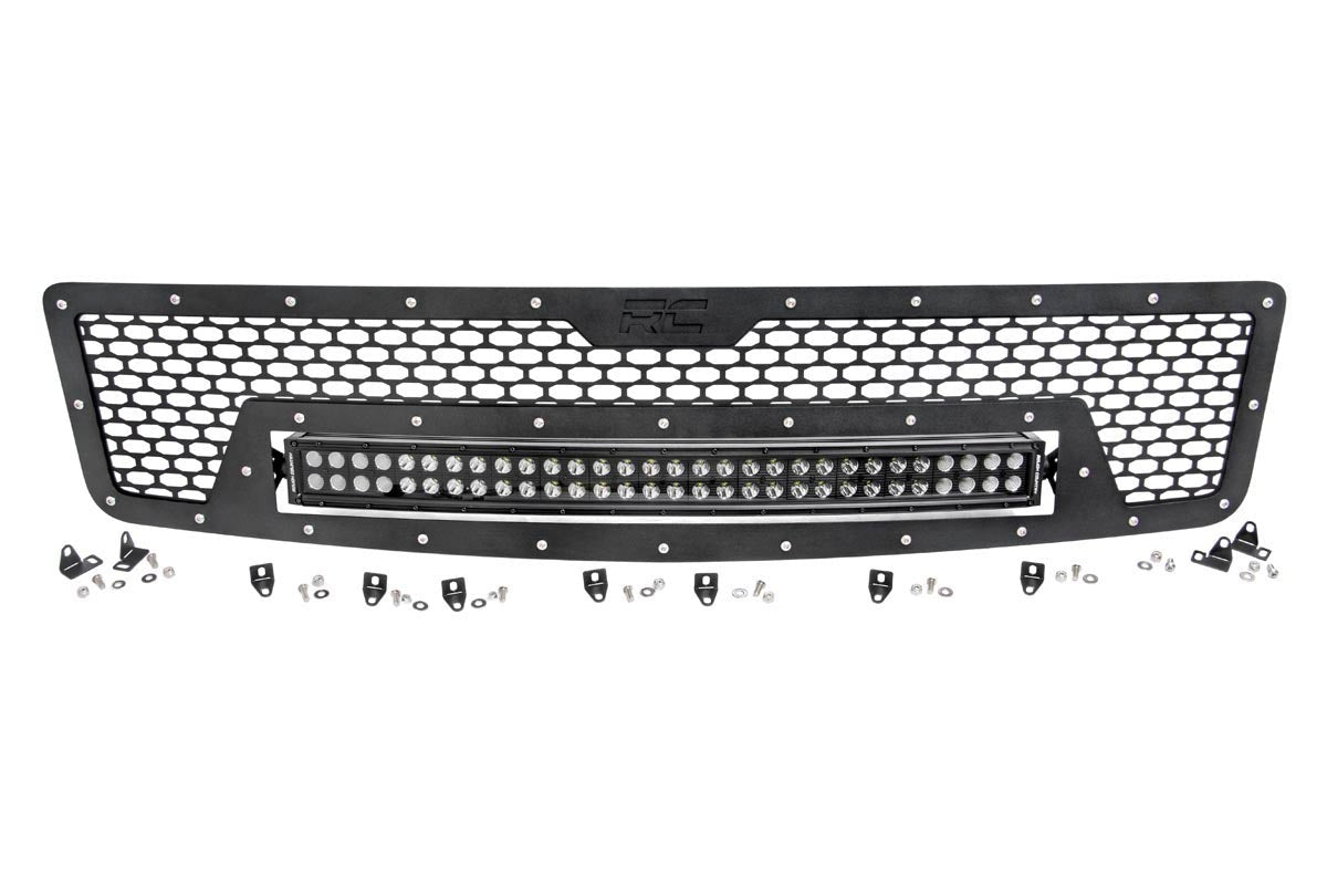 2007-2013 Chevy Silverado 1500 Black Mesh Grille with 30