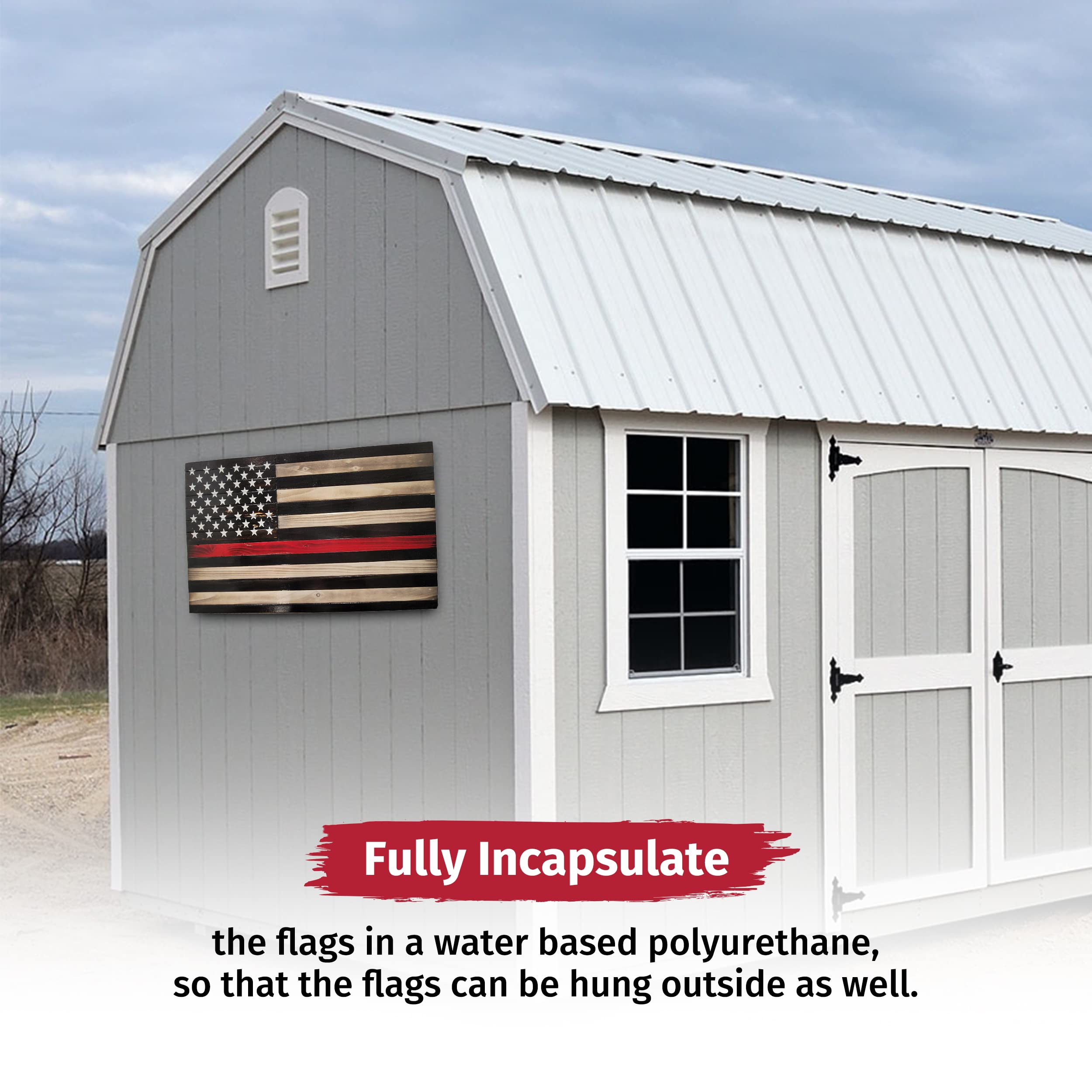 50 Stars Laser Etched Lord's Prayer Outdoor American Flag - Handmade Wooden Wall Art for Home Decor - Black & White USA-Made by Pioneer Pacific Flags (Medium 2Ft) - Perfect for Patriotic Displays, Church Gifts & Rustic Room Decor