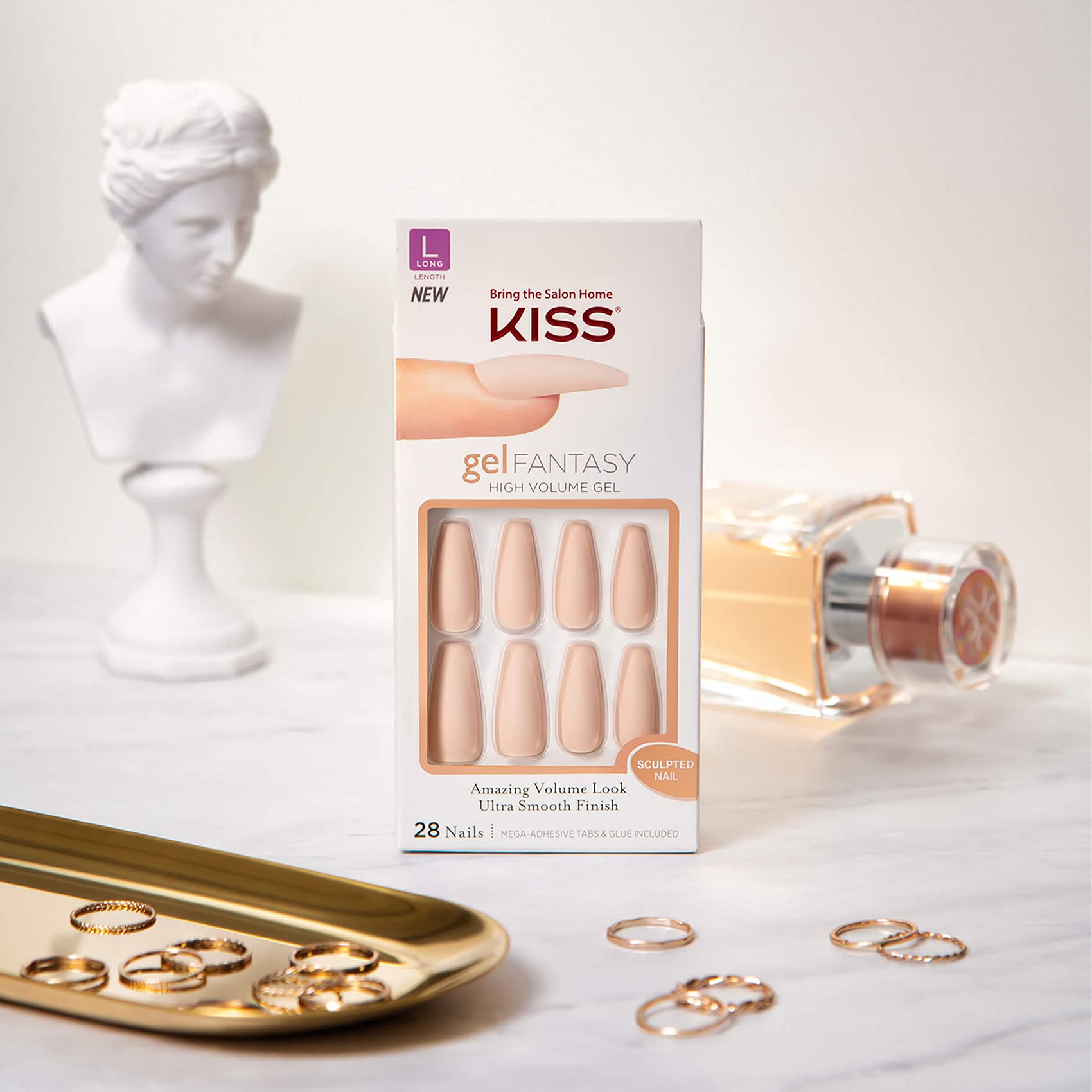 KISS Gel Fantasy Ready-to-Wear Sculpted Gel Nails - 