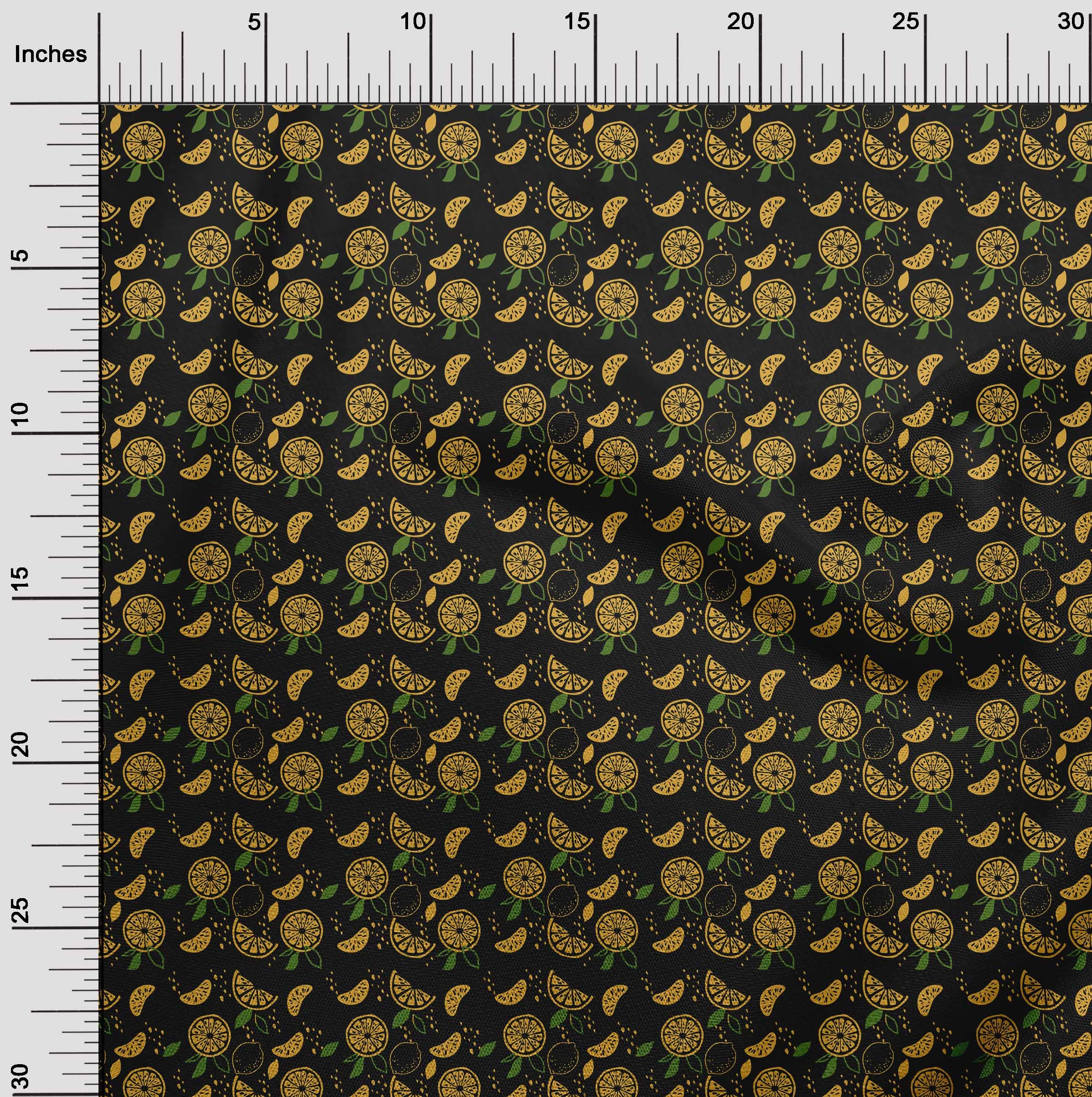 Premium Cotton Silk Black Fabric by The Yard - 42 Inch Wide for DIY Clothing & Sewing Projects | Printed, Caffeinated & Vaccinated Material | Perfect for Dresses, Scarves & Home Decor