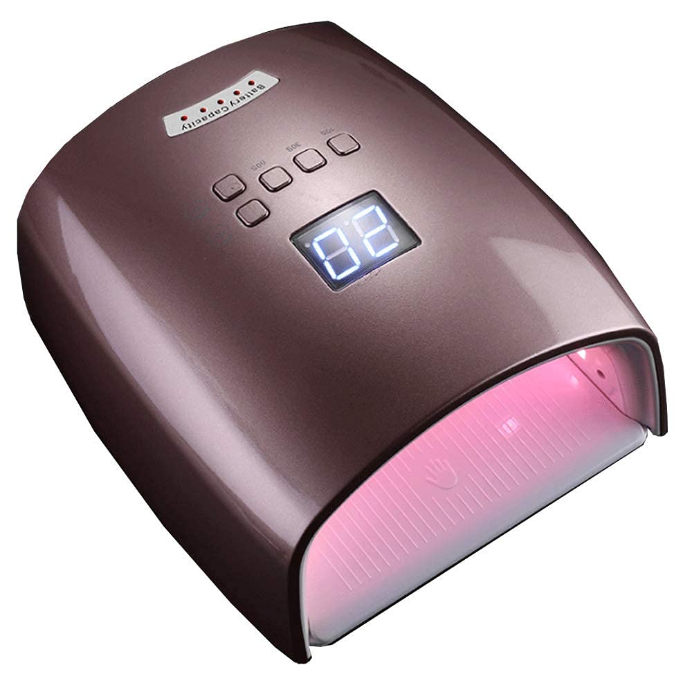 KELITINA 48W Rechargeable UV LED Nail Lamp - Cordless Gel Nail Light with Wireless Charging, Professional Nail Dryer & Curing Light for Fingernails & Toenails - Perfect for Home & Salon Use, Champagne Color | DIY Manicure, Pedicure & Nail Art Design