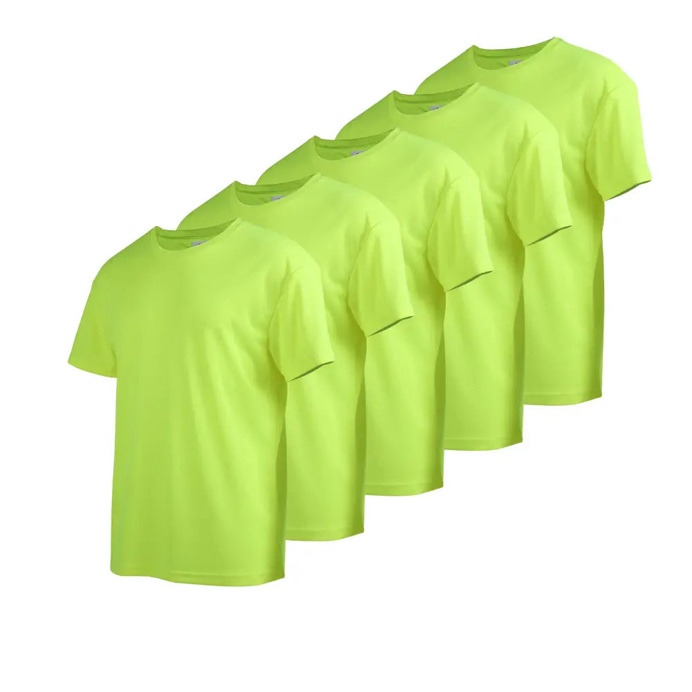 5 Pack Men's Short Sleeve Cotton T-Shirts - Breathable Casual Tees for Everyday Wear, Gym & Outdoor Activities
