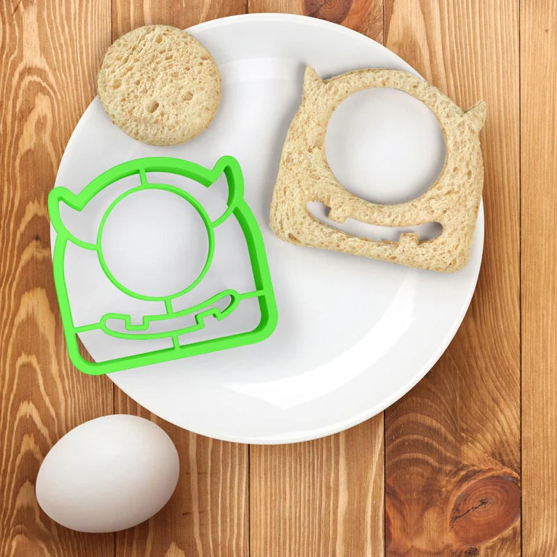 Fred Egg Monster Bread Cutter - Fun Dough & Cookie Cutter Set for Kids Baking - Perfect for Halloween, Birthday Parties & DIY Cookie Decorating