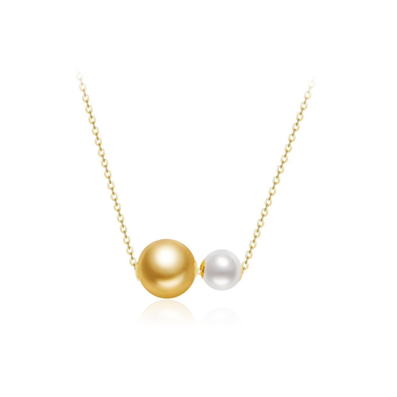 18K Gold South Sea Golden Pearl Necklace KN00329 - Luxury Pearl Jewelry for Women - Perfect for Weddings, Anniversaries & Special Occasions