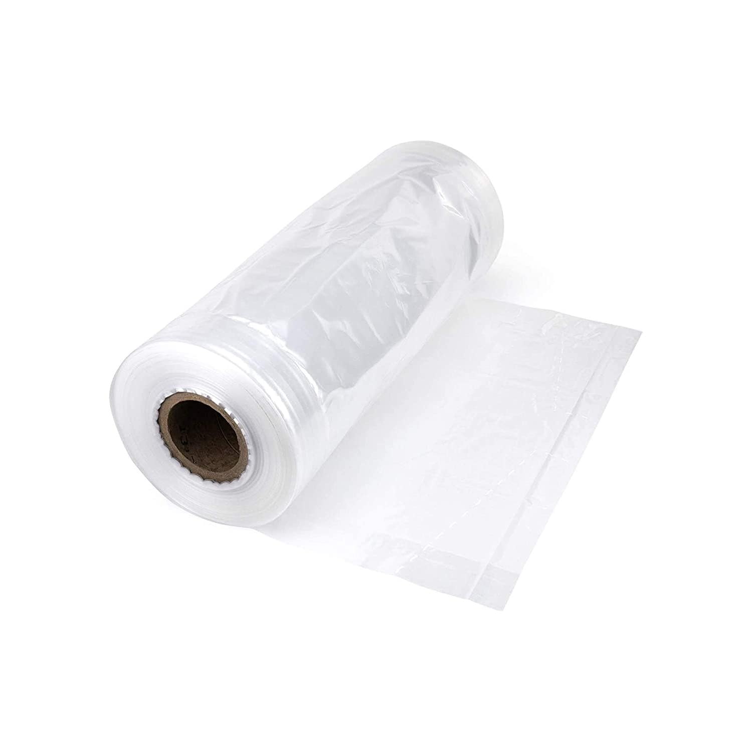 APQ Gusseted Plastic Bags for Food Storage - 20x20x48 Inches, 2 Mil Thick Clear Poly Bags (Pack of 200) - Leak-Proof Produce Bags Roll with Open End - Perfect for Grocery, Retail, Party Favors & Gift Packaging