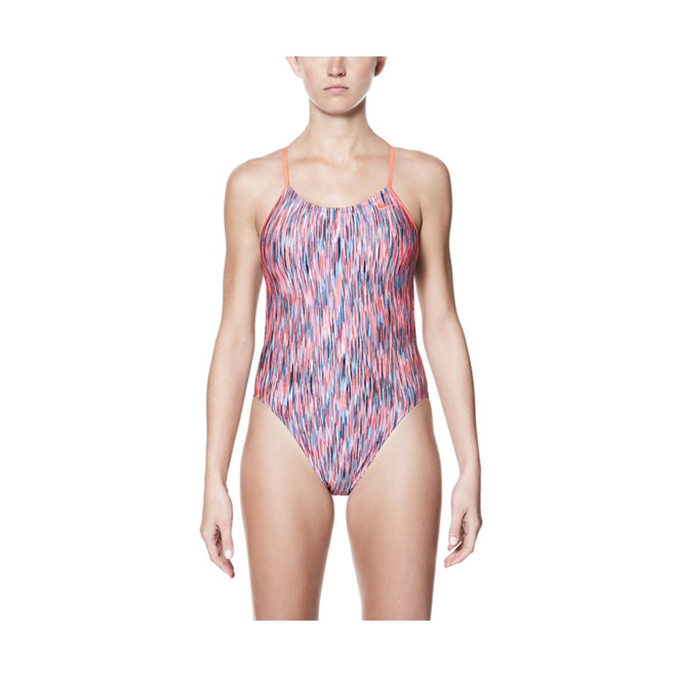 Nike NESS8001 Women's Rush Heather Cut-Out One-Piece Swimsuit - Stylish Athletic Bathing Suit for Pool, Beach & Summer Vacations