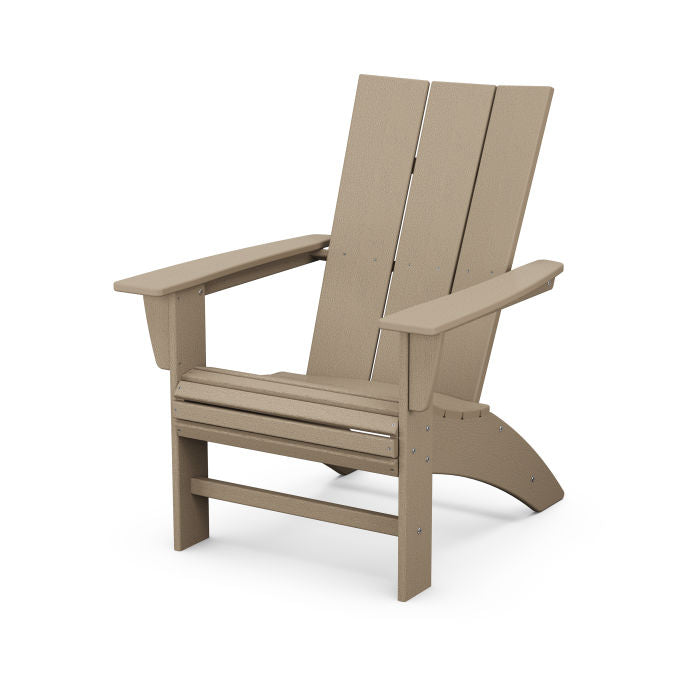 POLYWOOD Modern Curveback Adirondack Chair - Weather-Resistant Outdoor Furniture for Patio, Poolside & Garden Relaxation