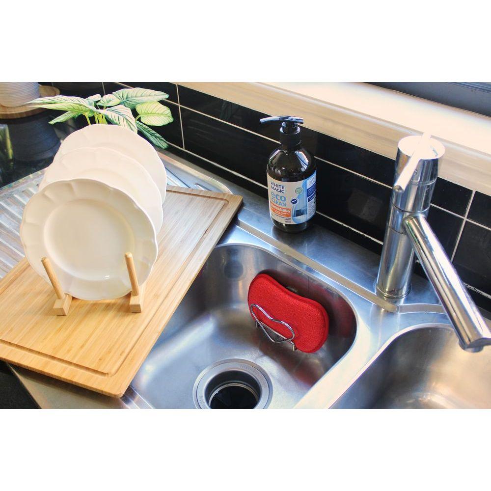Eco-Friendly White Magic Dish Washing Sponge Pebble - Non-Scratch Kitchen Sponge for Gentle Cleaning | Perfect for Dishes, Countertops & Delicate Surfaces