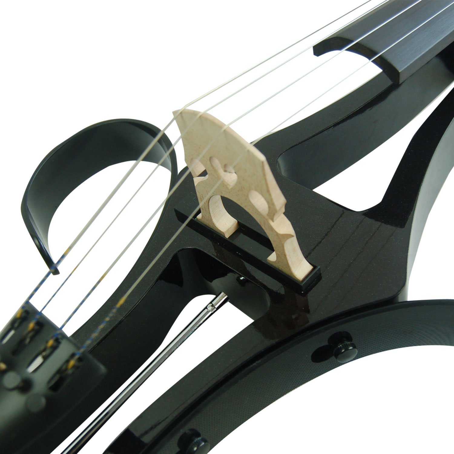 Handmade Professional Solid Wood Electric Cello 4/4 Full Size with Silent Practice Mode - Perfect for Home Practice, Studio Recording & Live Performances