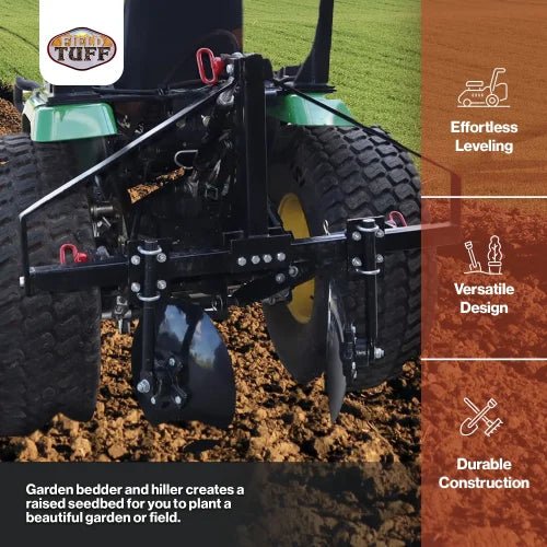 4 FT Notched Disc Harrow Attachment – Heavy Duty Pull Behind Tiller Implement for Soil Cultivation | Perfect for Farm, Garden & Landscaping | SKU: 927061