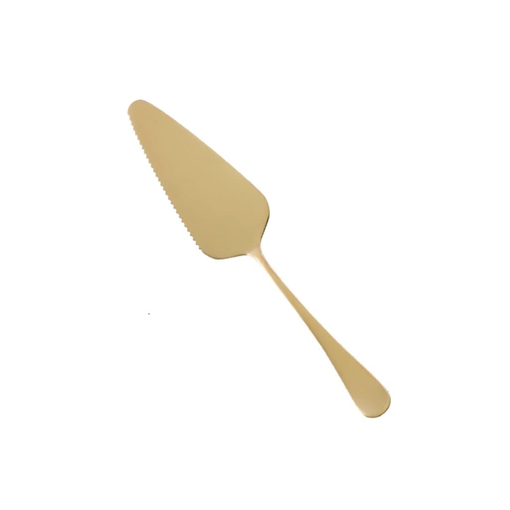 Stainless Steel Pizza Cutter & Cake Shovel - Professional Baking Knife for Kitchen, Pizza Slicer, Cake Decorating Tools (Gold) - Perfect for Home Baking, Party Serving & Restaurant Use