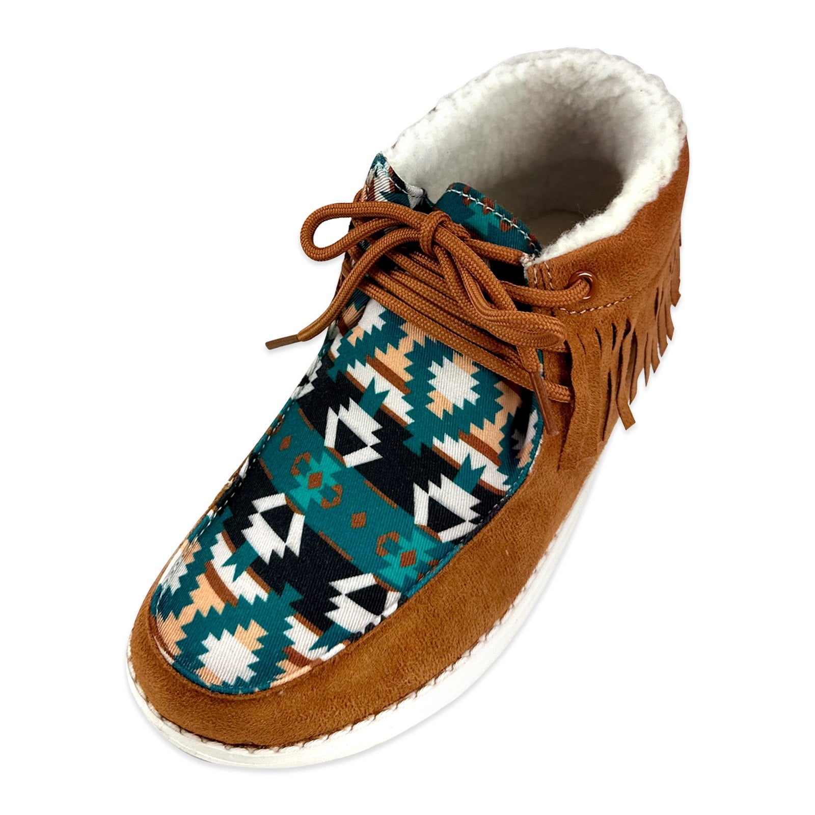 Women's Western Mesquite Fringed Moccasin Boots - Comfortable Cowgirl Ankle Boots for Country Dancing & Outdoor Adventures