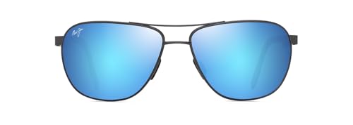 Matte Dark Ruthenium W/Black/Blue Hawaii Polarized