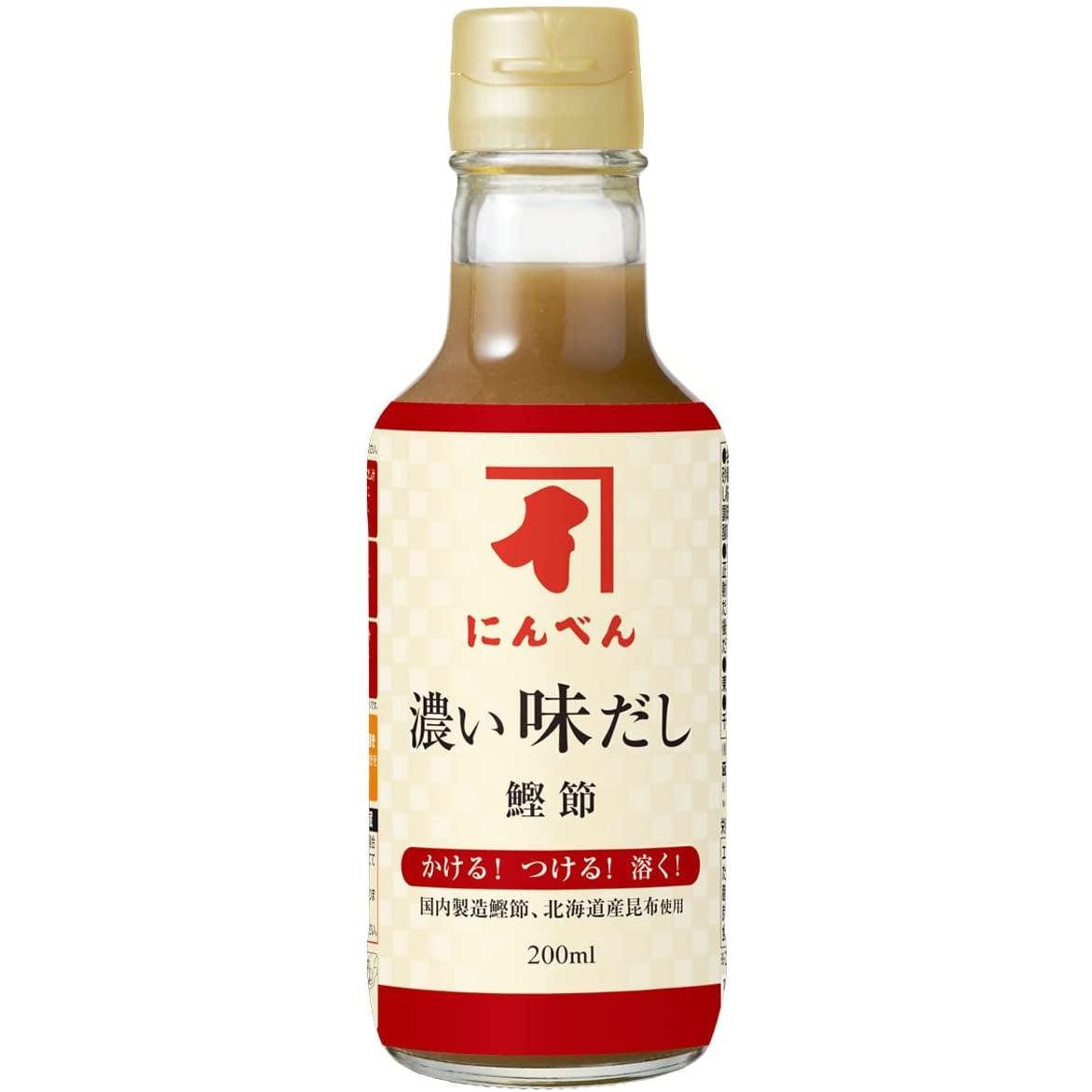 Premium Ninben Bonito Dashi Sauce Concentrate - Authentic Japanese Soup Base 200ml - Perfect for Ramen, Udon & Homemade Japanese Cuisine