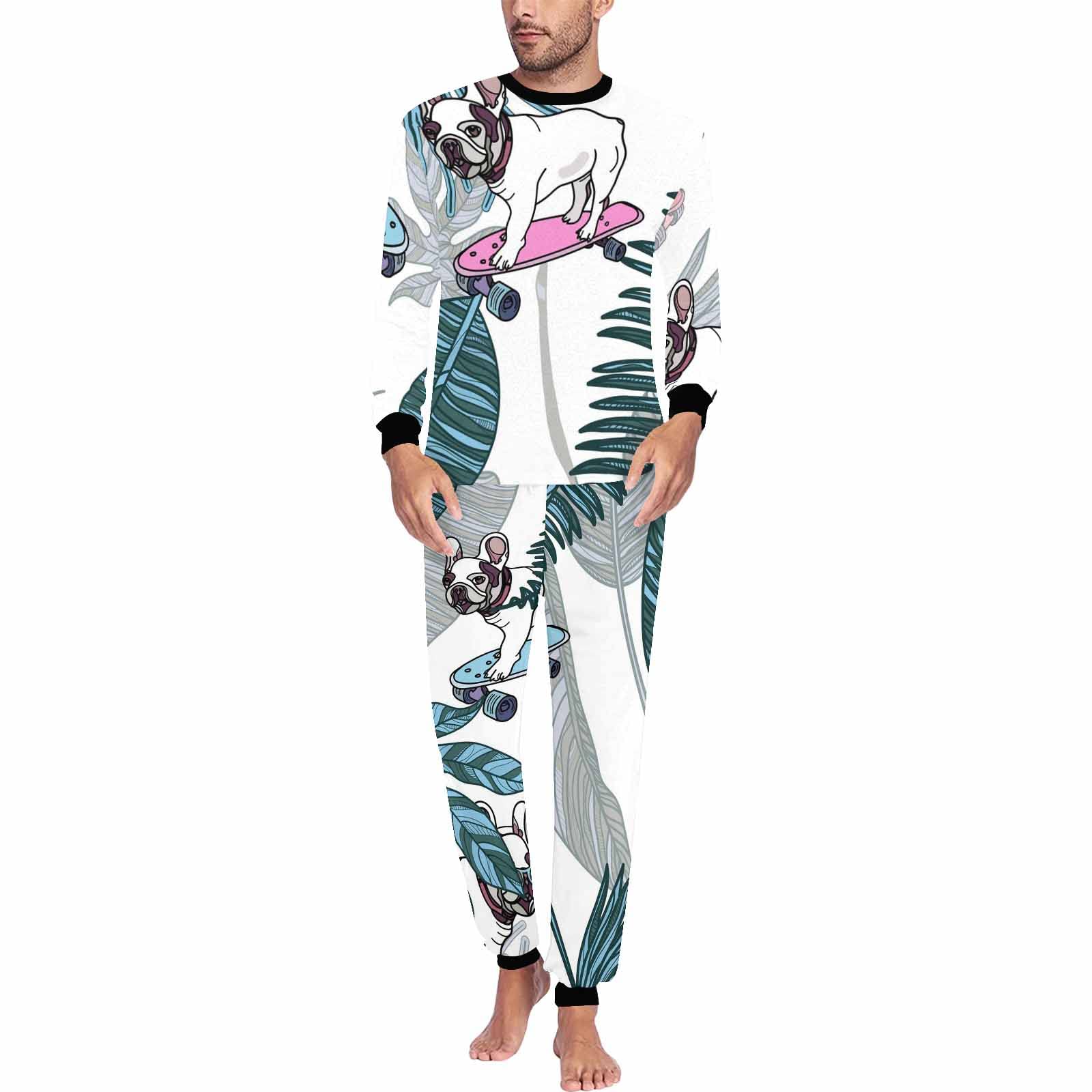 French Bulldog Motorbike Pajama Set - Soft Sleepwear for Comfort