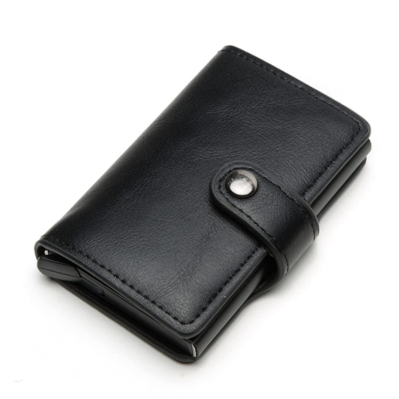 RFID Blocking Anti-Theft Wallet - Automatic Pop-up Metal Credit Card Holder with RFID Protection for Men & Women | Secure Travel Wallet for Credit Cards, Bank Cards & IDs (Yellow) - Perfect for Daily Use, Business Trips & International Travel