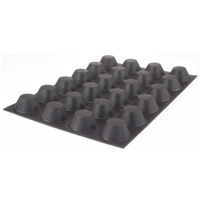 Flexipan 24-Cavity Tapered Muffin Baking Pan - Non-Stick Silicone Mold for Perfect Cupcakes, Desserts & Bread | Ideal for Home Baking, Party Treats & Holiday Cooking