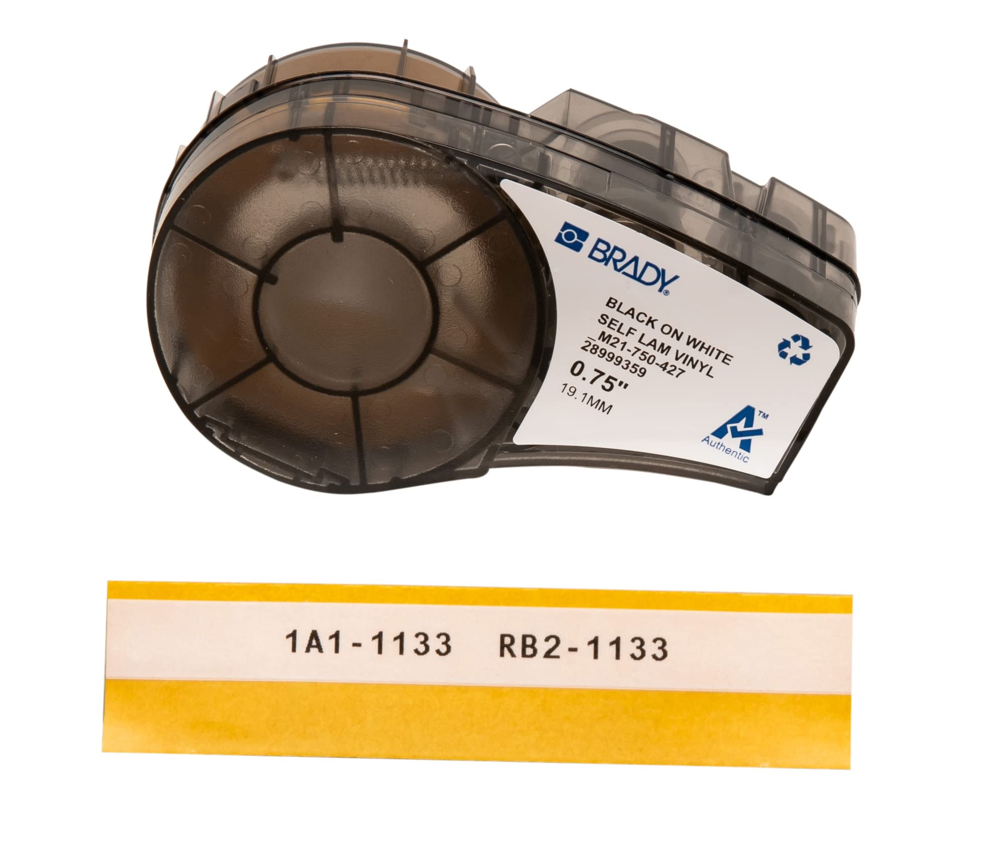 Brady M210 Portable Label Printer Bundle with Self-Laminating Wire Wrap - Durable Protective Covering for Labels | Ideal for Office, Warehouse & Industrial Organization