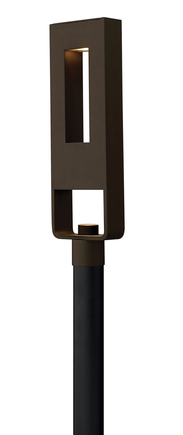 Atlantis Bronze LED Post Top Light - Outdoor Pier Mount Lighting for Patio, Garden & Walkway