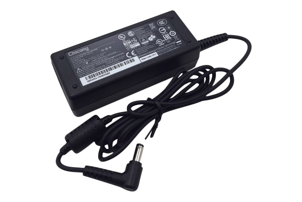 Chicony Replacement Laptop Charger for Toshiba Satellite C55T-B5109 C55T-B5110 C55T-B5230 C70-B Series - 65W AC Power Adapter with Power Cord - Perfect for Home, Office & Travel Use