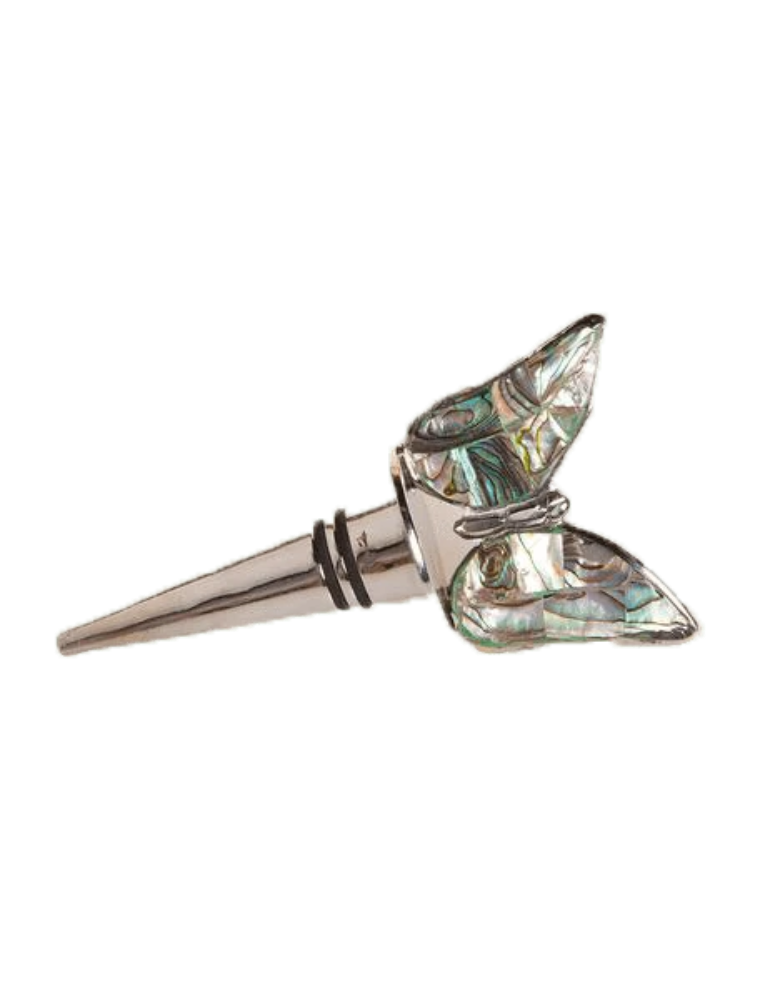 Premium Butterfly-Shaped Wine Bottle Stopper - Elegant Glass Cork for Champagne, Wine & Liquor - Perfect for Parties, Weddings & Home Bars